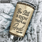 Personalized Just Know Him Horses Tumbler