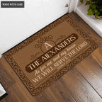 Printfamily L64 Royal Monogram Collection As For My House Personalized Doormat