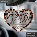 Luvingrace M20 Horse Couple God Blessed Personalized Ornament