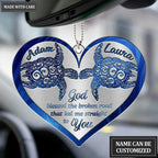 Luvingrace M29 Sea Turtle Couple God Blessed Personalized Ornament