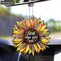 Hot Sunflower God Says You Are Ornament