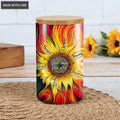 Sunflower God Says Ceramic Jar