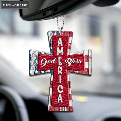 America God Bless Ornament