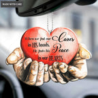 Heart In Hands Peace And Cares Ornament