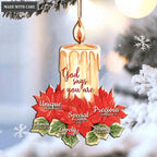 Christmas Candle God Says You Are Ornament
