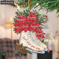 Poinsettia Boxed Christmas God Says You Are Ornament