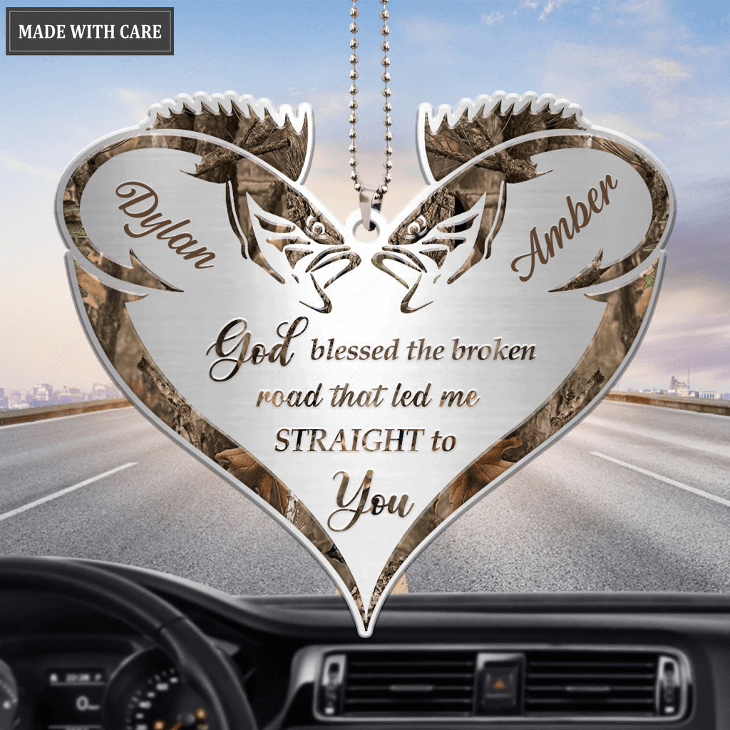 Love Fishing God Blessed Personalized Ornament