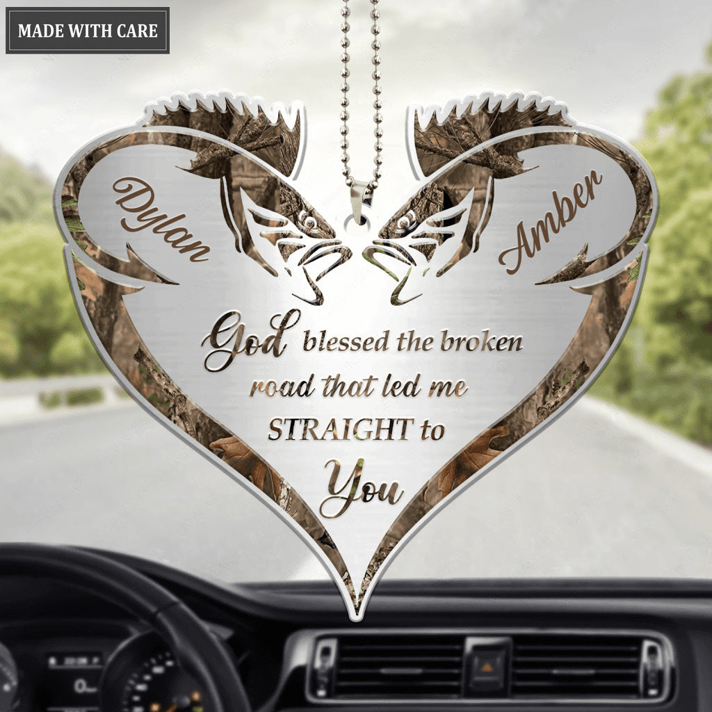 Love Fishing God Blessed Personalized Ornament