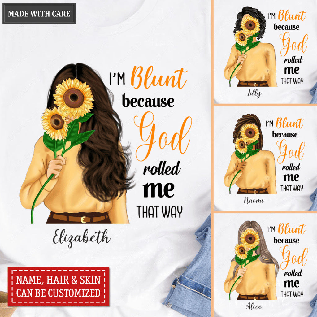 Personalized Sunflower God Blunt Tshirt