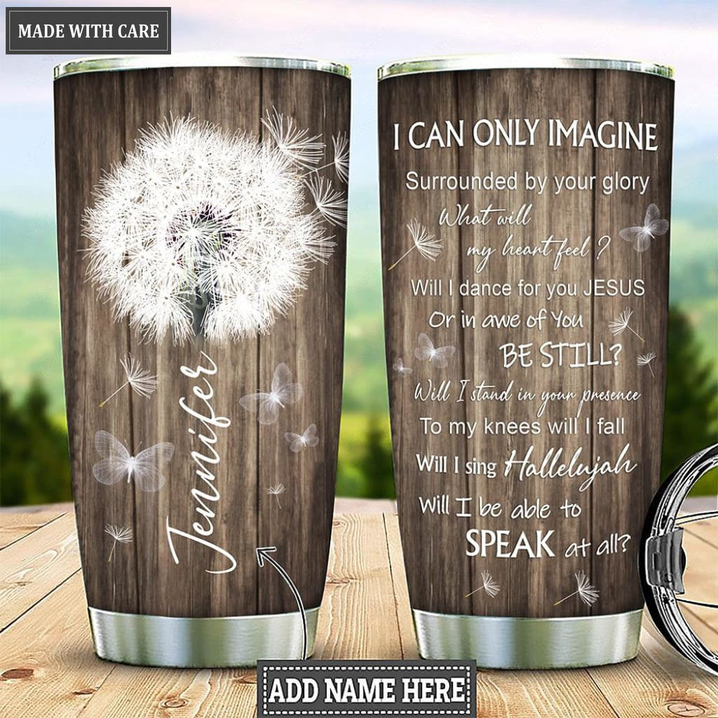White Dandelion Surrounded By Glory Customized Tumbler