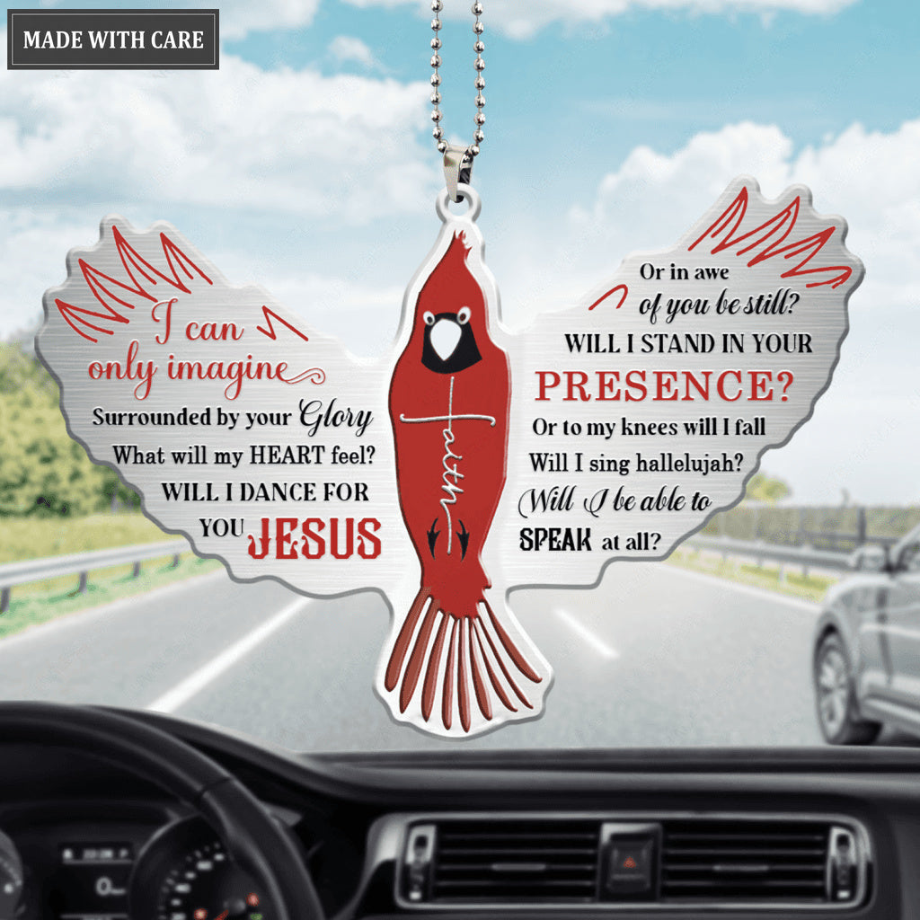 Surrounded By The Glory Cardinal Ornament