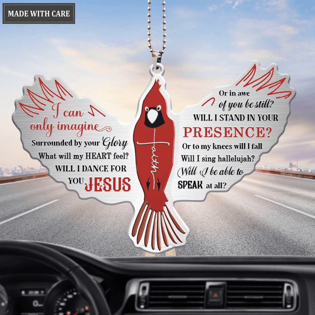 Surrounded By The Glory Cardinal Ornament