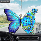 Blue Butterfly Surrounded By The Glory Ornament