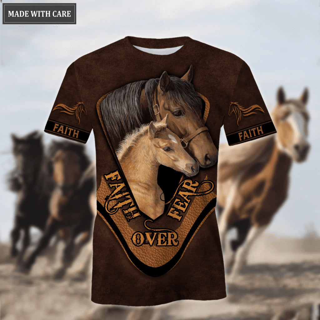 Faith Over Fear Horse Zipper Hoodie