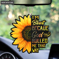 Sunflower God Rolled Me That Way Ornament