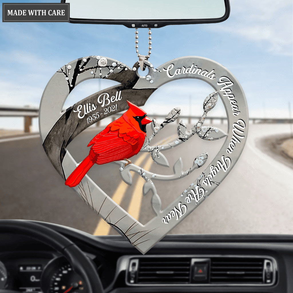 Memorial Red Cardinal Personalized Ornament