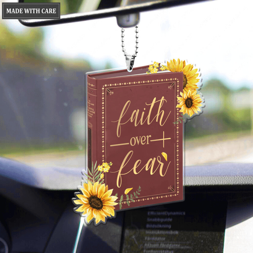 Bible Book Faith Over Fear Ornament