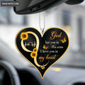 God Has You Sunflower Heart Ornament