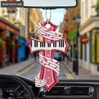 Piano Cross Ornament