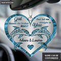 Luvingrace M30 Dolphin Couple God Blessed Personalized Ornament