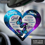 Luvingrace M31 Butterfly Couple God Blessed Personalized Ornament