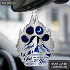 Printfamily M34 Wolf Couple God Blessed Personalized Ornament
