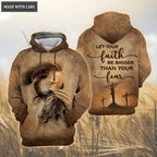 Jesus Christ Love Horse Let Your Faith Be Bigger Than Your Fear Hoodie