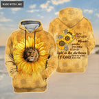 Sunflower Jesus Christ Lion Cross Way Maker My God Hoodie