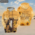 Sunflower Jesus Christ Love Horse Way Maker My God Hoodie