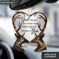 Hologram Deer Couple God Blessed Personalized Ornament