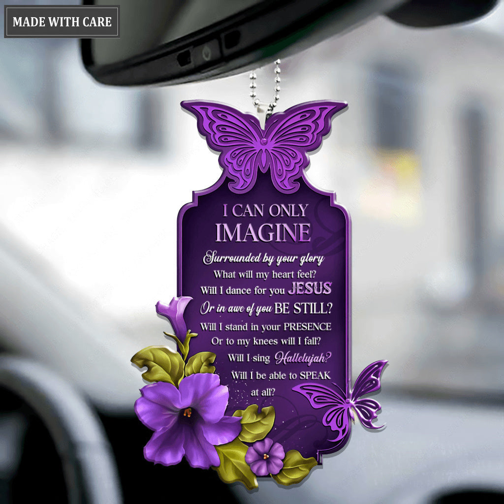 Purple Butterfly Surrounded By The Glory Ornament