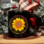 Sunflower Floral God Says You Are Mug