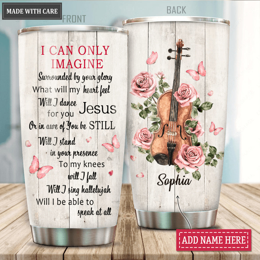 Violin Surrounded By Glory Personalized Tumbler