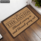 Luvingrace L172 Vintage Monogram Collection As For My House Personalized Doormat