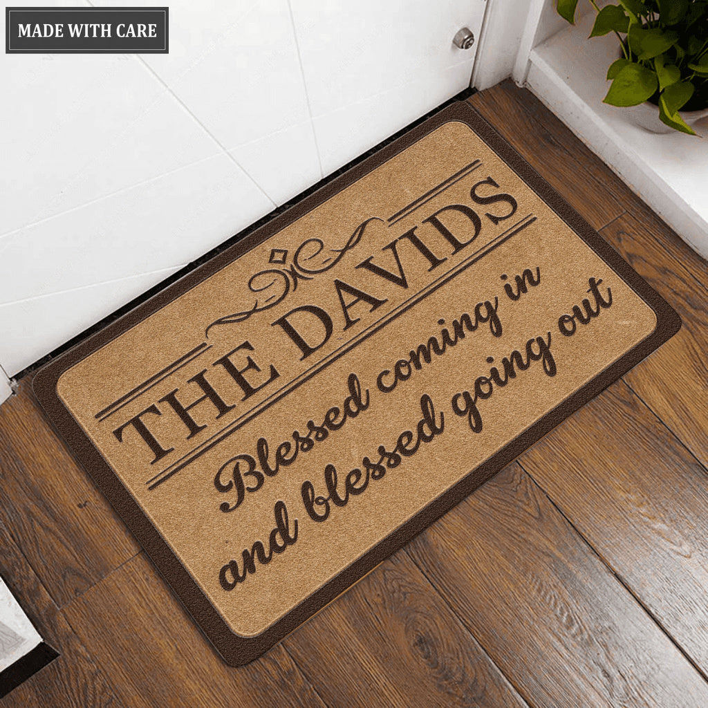 Luvingrace L172 Vintage Monogram Collection As For My House Personalized Doormat
