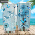 Just Breathe Blue Butterfly Tumbler