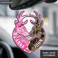 Personalized Buck And Doe Camo Ornament