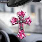 Pink Camo Cross Country Girl Ornament