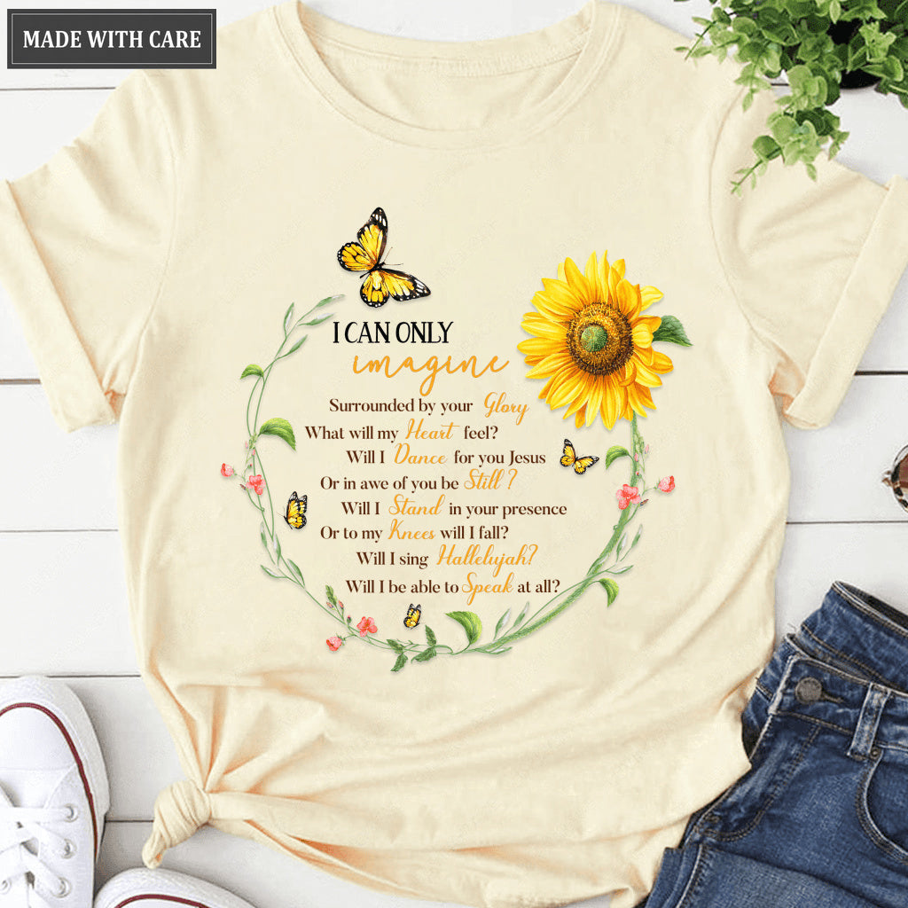 Butterfly And Sunflower By Glory T-Shirt