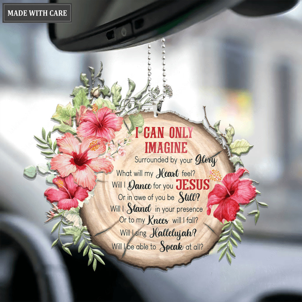 Hibiscus Wood Slice By Glory Ornament