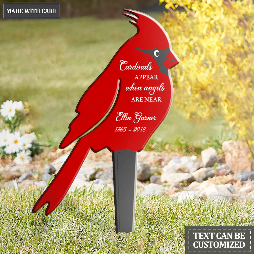 Personalized Cardinals Appear Plaque Stake