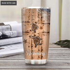 Personalized Beach With Cross Symbol Will I Stand In Your Presence Turtle Tumbler
