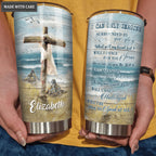 Sea Turtles To The Ocean Wooden Cross Surrounded By The Glory Personalized Tumbler
