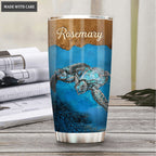 Sea Turtles Under The Sea Will I Stand In Your Presence Personalized Tumbler