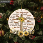 Vintage Sunflower Cross I Can Only Imagine Ornament