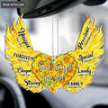 Sunflower Heart With Wings God Says You Are Ornament