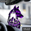 Wolf Couple In Forest God Blessed Personalized Ornament