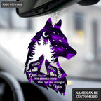 Wolf Couple In Forest God Blessed Personalized Ornament