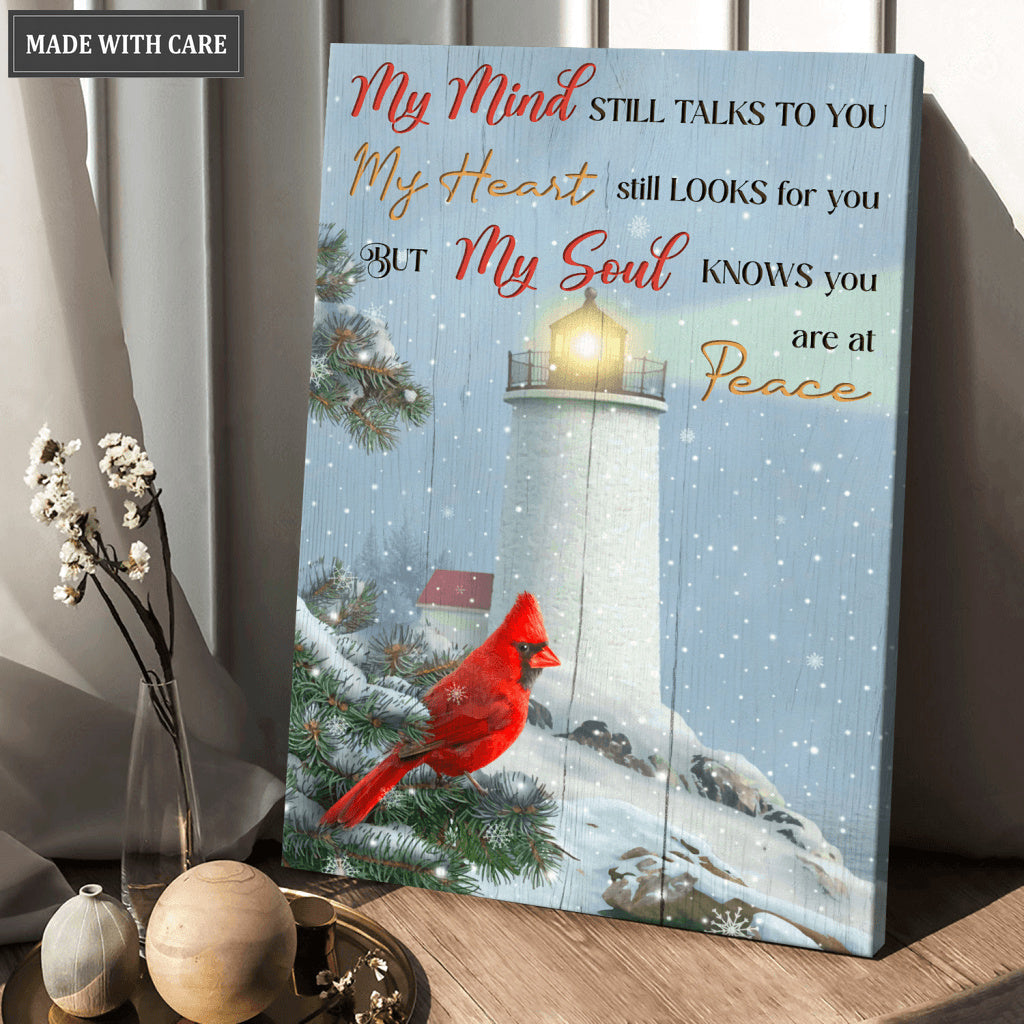 Cardinal Light My Mind My Heart My Soul Wall Art