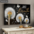 Dandelion Just Breathe Wall Art